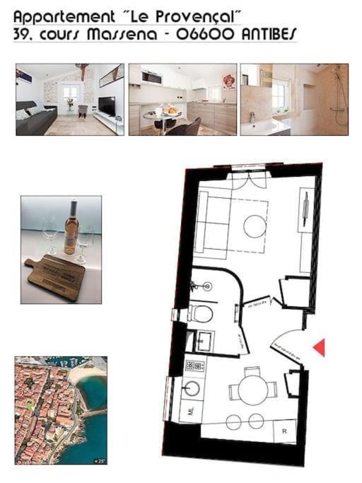 Le Provencal - Center Old Antibes 1Br Flat With Ac, Wifi Apartment Bagian luar foto